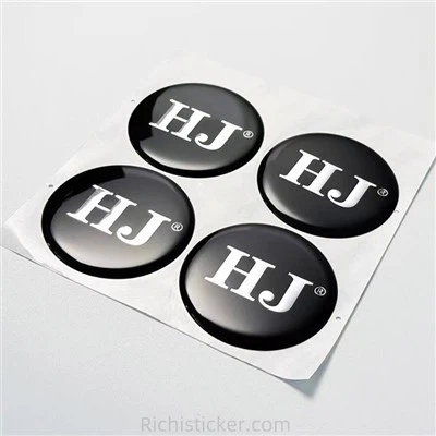 Plastefni hvelfingar límmiðar